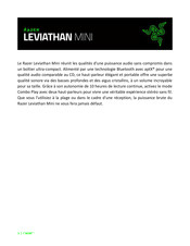 Razer Leviathan Mini Mode D'emploi