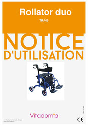 Oxypharm Rollator duo TRA08 Notice D'utilisation
