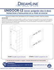 DreamLine UNIDOOR SHDR-20307210F Instructions D'installation