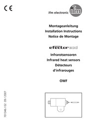 IFM Electronic efector 600 OWF Notice De Montage