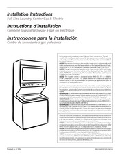Frigidaire GLGT1031FS0 Instructions D'installation