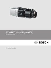 Bosch AVIOTEC IP starlight 8000 Notice Technique