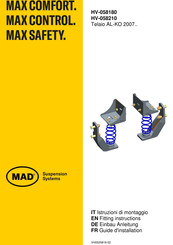 mad HV-058180 Guide D'installation