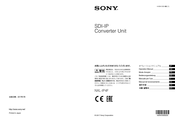 Sony NXL-IP4F Mode D'emploi