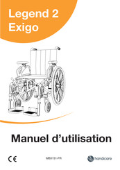 Handicare Legend 2 Exigo Manuel D'utilisation