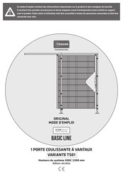 TIEMANN BASIC LINE TS01 Mode D'emploi