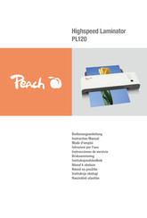 Peach PL120 Mode D'emploi