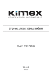 Kimex 164-6540 Manuel D'utilisation