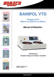 SOMECO BAINPOL VTD Manuel D'utilisation