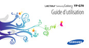 Samsung YP-G70 Guide D'utilisation