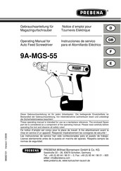 Prebena 9A-MGS-55 Notice D'emploi