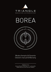 Triangle BOREA Mode D'emploi & Garantie