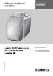 Buderus Logano plus GB225 Notice De Montage Et D'entretien