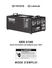 Midtronics GRX-5100 Mode D'emploi