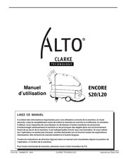 Alto CLARKE ENCORE S20 Manuel D'utilisation