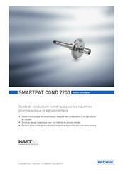 KROHNE SMARTPAT COND 7200 Notice Technique