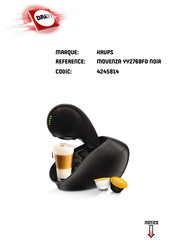 Krups Nescafe Dolce Gusto MOVENZA YY2768FD Mode D'emploi