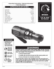 Matco Tools MT2834 Instructions De Fonctionnement