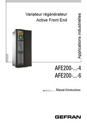 gefran Active Front End AFE200-6 Serie Manuel D'instructions