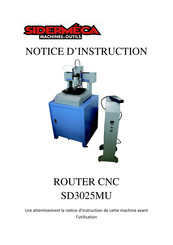 SIDERMECA CNC SD3025MU Notice D'instruction