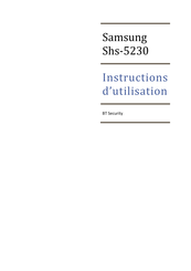 Samsung Shs-5230 Instructions D'utilisation