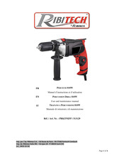 Ribimex 513129 Manuel D'instructions Et D'utilisation