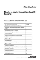 Rockwell Automation Allen-Bradley Guard I/O DeviceNet 1791DS-IB16 Mode D'emploi