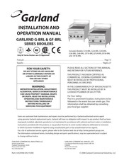Garland GF-BRL Serie Manuel D'installation Et D'utilisation
