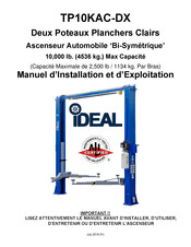 IDEAL TP10KAC-DX Manuel D'installation Et D'exploitation