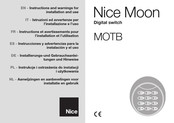 Nice MOTB Instructions Et Avertissements Pour L'installation Et L'utilisation