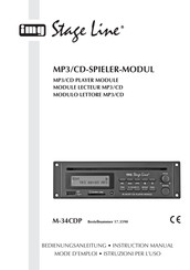 IMG STAGELINE M-34CDP Mode D'emploi