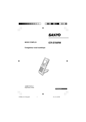 Sanyo ICR-S700RM Mode D'emploi