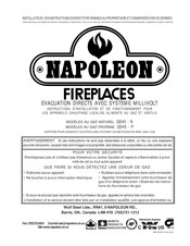 Napoleon Fireplaces GD45-N Instructions D'installation Et De Fonctionnement