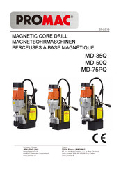 Promac MD-35Q Mode D'emploi