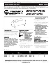 Campbell Hausfeld AR2090 Instructions D'utilisation Et Manuel De Pièces