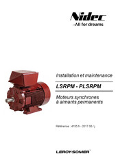Leroy Somer Nidec PLSRPM Installation Et Maintenance