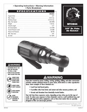 Matco Tools MT2844 Instructions De Fonctionnement