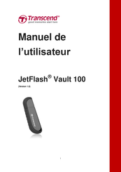 Transcend JetFlash Vault 100 Manuel De L'utilisateur