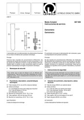 Leybold 667 509 Mode D'emploi