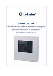 Teknim TFP-1214 Manuel D'installation Et D'utilisation