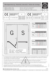 ECO Schulte SR-EF Notice De Montage