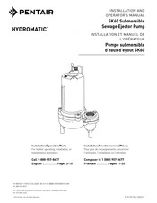 Pentair Myers Hydromatic 28219D103 Installation Et Manuel De L'opérateur