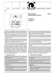 Leybold 575 47 Mode D'emploi