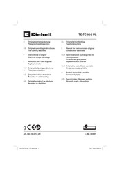 EINHELL TE-TC 920 UL Instructions D'origine