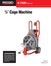 RIDGID K-750R Manuel