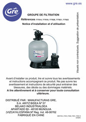 GRE 777614 Notice D'installation Et D'utilisation