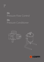Kemppi FA Pressure Flow Control Manuel D'utilisation