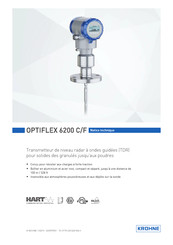 KROHNE OPTIFLEX 6200 C Notice Technique