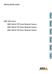 Axis Q6034 Guide D'installation
