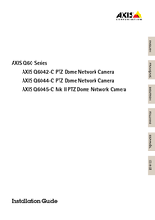Axis Q6044-C Guide D'installation